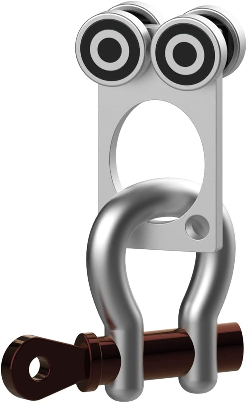 Fuperoo 4Wheel Trolley Assembly Rollers.Bearing Trolley Assembly.The top of The Trolley has Room for Set Screws, Allowing The use of a 1-5/8" high Strut Channel - Image 5